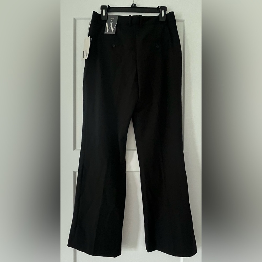 NWT Worthington High-Rise Straight Leg Classic Black Women's Pants, Size 6 - Picture 4 of 7